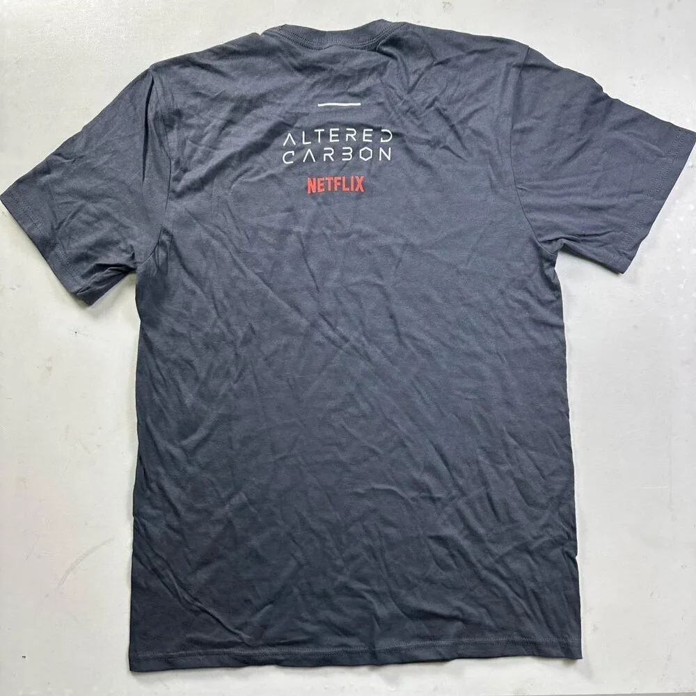 Altered Carbon TV Show Netflix Graphic T-Shirt Men’s M Medium Gray Promo